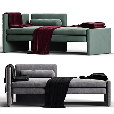 Segment Chaise/Sofa - TRNK: Versatile Comfort for Your Living Space 3D model image 1 