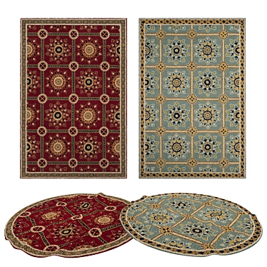 Versatile Rug Set: 8 Options 3D model image 1 