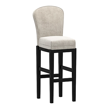 HATTIE Swivel Bar Stool: Sleek & Comfortable 3D model image 1 