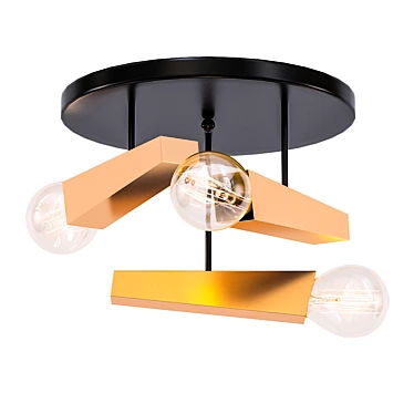 Olympia Flush Mount Light: Elegant and Modern 3D model image 1 