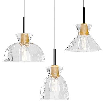 Title: OMG Glass Pendant Lamp 3D model image 1 