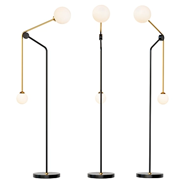 Harmony LED Floor Lamp 3D model image 1 