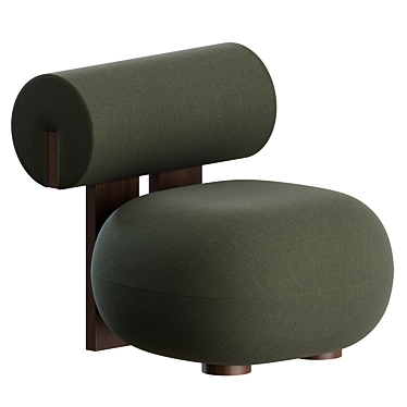 Norwegian Design: Hippo Lounge Chair 3D model image 1 