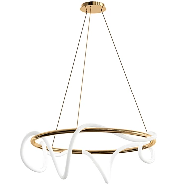 Elegant Shiva Chandelier: Stunning 3D Model 3D model image 1 