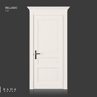 Bellagio 3 DG: Timeless Elegance with Rada Doors 3D model image 1 