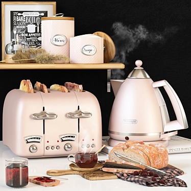 Delonghi Kitchen Set: Modern & Functional Appliances 3D model image 1 