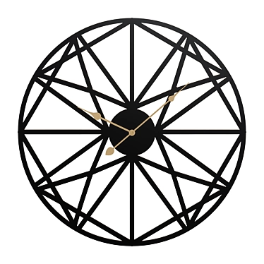 Abstract Wall Clock: Time in Style 3D model image 1 