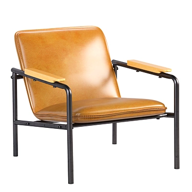 Boulevard Cafe Lounge Chair: Stylish and Comfortable 3D model image 1 