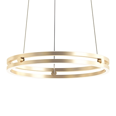 Sleek LED Ceiling Light: John Lewis 3D model image 1 