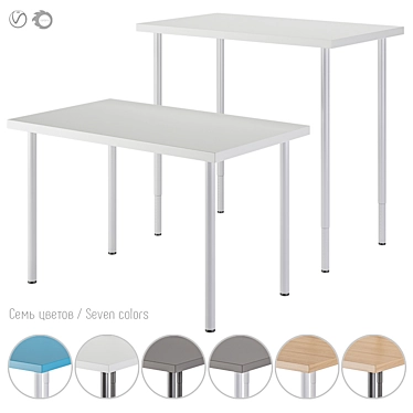 IKEA Lagkapten/Adils - Stylish and Functional Work Desk 3D model image 1 