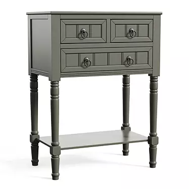 Rustic Charm Console Table 3D model image 1 