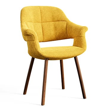 Modern Mid-Century Robyn Dining Chair 3D model image 1 