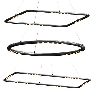 Elegant Norfrid Chandeliers: Illuminate in Style 3D model image 1 