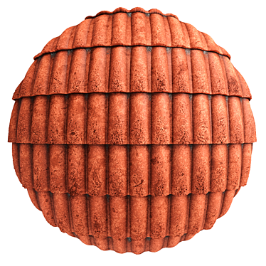 Versatile PBR Roof Tile Material 3D model image 1 