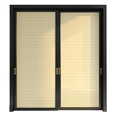 Dual Material Doors - Versatile Options 3D model image 1 