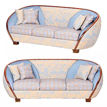 Elegant MODIGLIANI Sofa by Arredoclassic 3D model image 1 