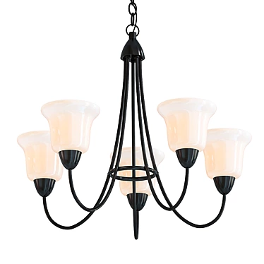 Modern Kichler Nicholson 5 Pendant 3D model image 1 