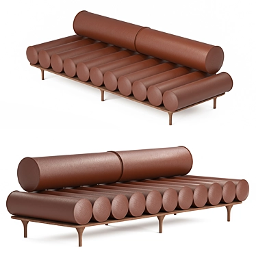 Sleek Modern Daybed: Tacchini 3D model image 1 