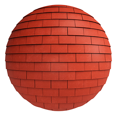 Artisan Roof Tile Materials 4k 3D model image 1 