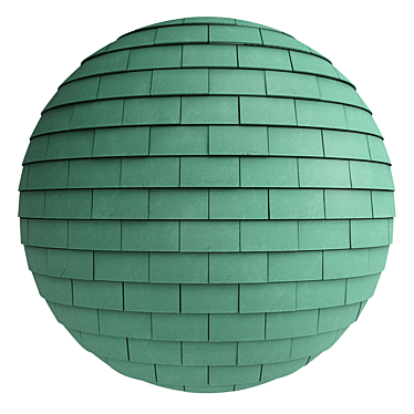 PBR Roof Tile Materials - 3 Color 4k 3D model image 1 