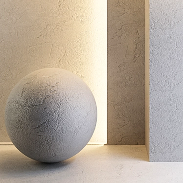 Seamless White Plaster Maps 3D model image 1 