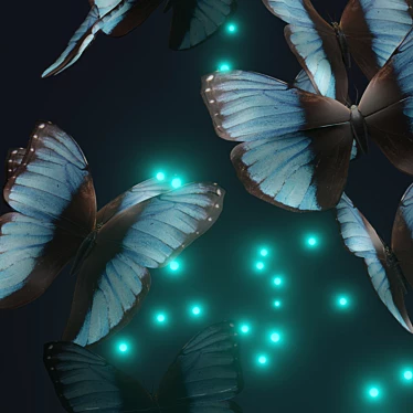 Magical 3D Flying Butterflies 3D model image 1 