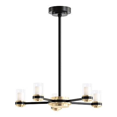 Elegance Illuminated: Sumter Chandelier 3D model image 1 