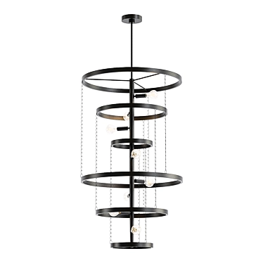 Elegant Celeste Chandelier: Illuminate in Style 3D model image 1 