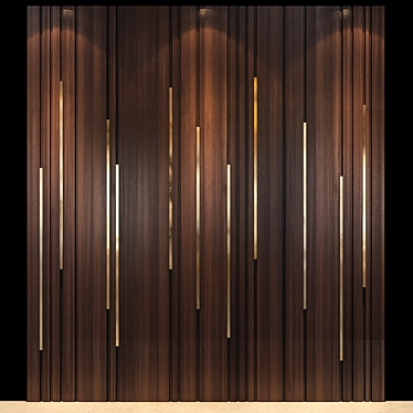 Modern 3D Wall Panel 71 3D model image 1 