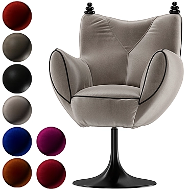AltaModa BABOLL Armchair: Unique Design for Bold Interiors 3D model image 1 
