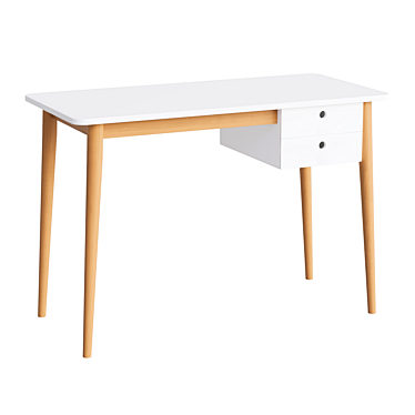 Scandinavian Style Kids Writing Table 3D model image 1 