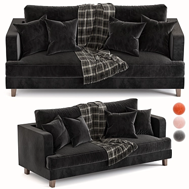 Marlon Modern Sofa: Stylish Elegance for Your Home 3D model image 1 