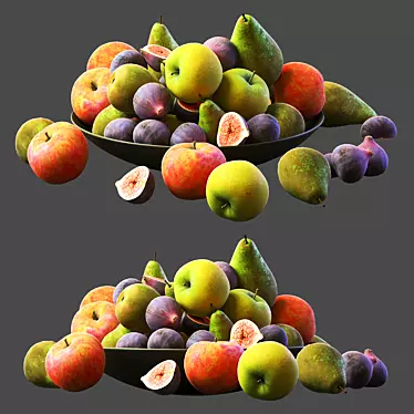 Premium Fruits Collection 3D model image 1 