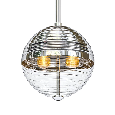 Hudson Valley Easton Pendant: Graceful Illumination 3D model image 1 