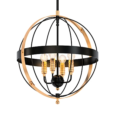 Elegant McLendon Pendant Chandelier 3D model image 1 