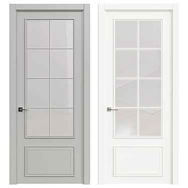 Modern Interior Door - Size: 2200x980mm 3D model image 1 