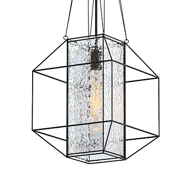 Vintage Waterbury Pendant Light 3D model image 1 