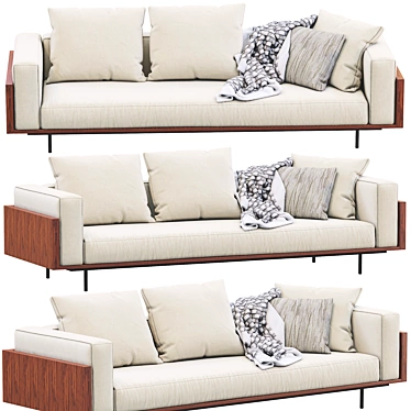 Minotti Brasilia Sofa: Modern Elegance for Your Space 3D model image 1 