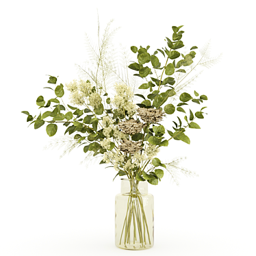 Winter Blooms Bouquet 3D model image 1 