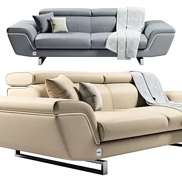 FENDA Arena Two-Seater: Sleek and Stylish Comfort 3D model image 1 