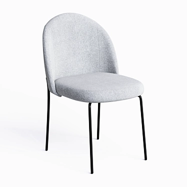 Nordie Contemporary Chair - Stylish and Durable 3D model image 1 