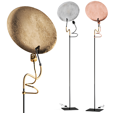 Illuminating Elegance: LUCE D ORO Floor lamp 3D model image 1 