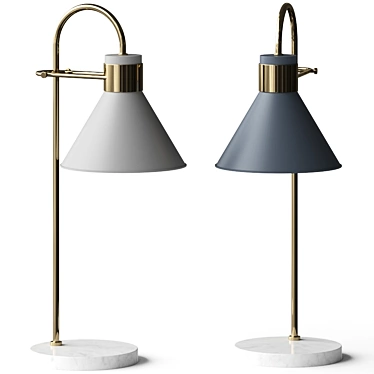 Elegant Lane Table Lamp 3D model image 1 