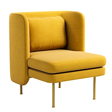 Plush Bloke Lounge Chair 3D model image 1 