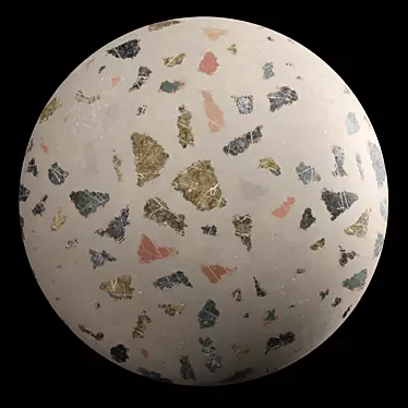 Luxury Terrazzo Marble Texture 3D model image 1 