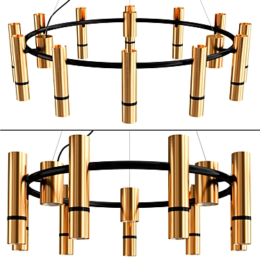 Modern React R Pendant Lamp 3D model image 1 
