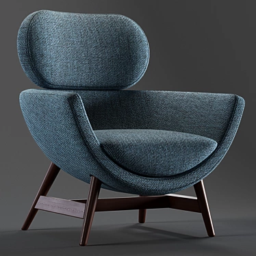 Sleek Laurie Armchair by Pianca 3D model image 1 