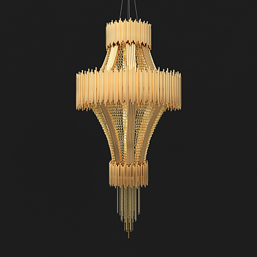 Swarovski Scala Chandelier 3D model image 1 