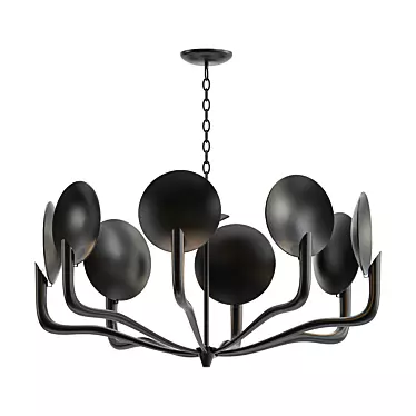 Elegant Tirtoff Chandelier: Currey & Co 3D model image 1 