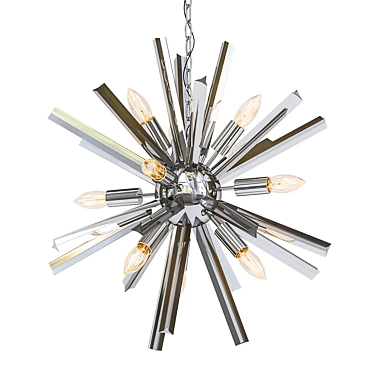 Elegant Orb Crystal Chandelier 3D model image 1 